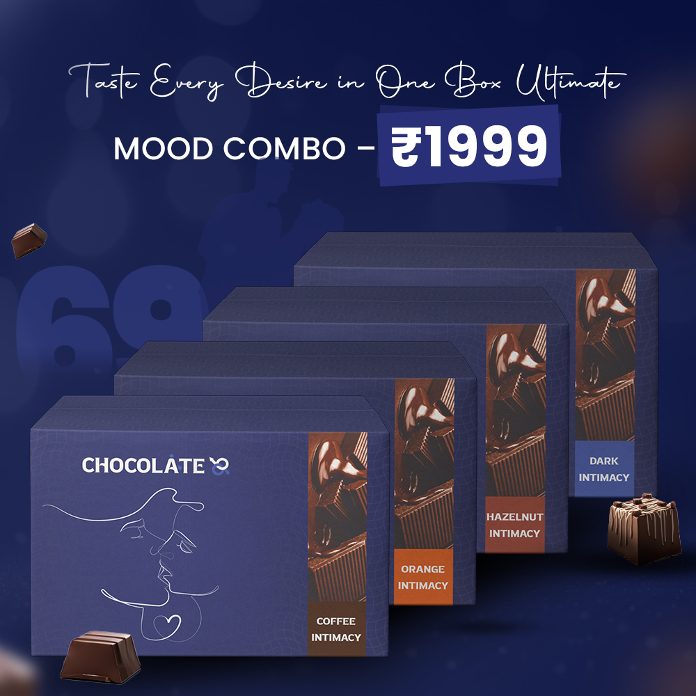 Intimacy Chocolate Signature Collection – Orange, Coffee, Hazelnut & Dark | Premium Adult Wellness Confection (Pack of 12)