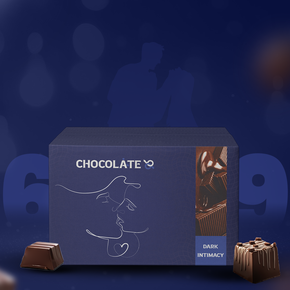 Chocolate69 — Dark Intimacy Chocolate (Dark Flavoured) Premium Adult-Wellness Chocolate (Pack of 3)