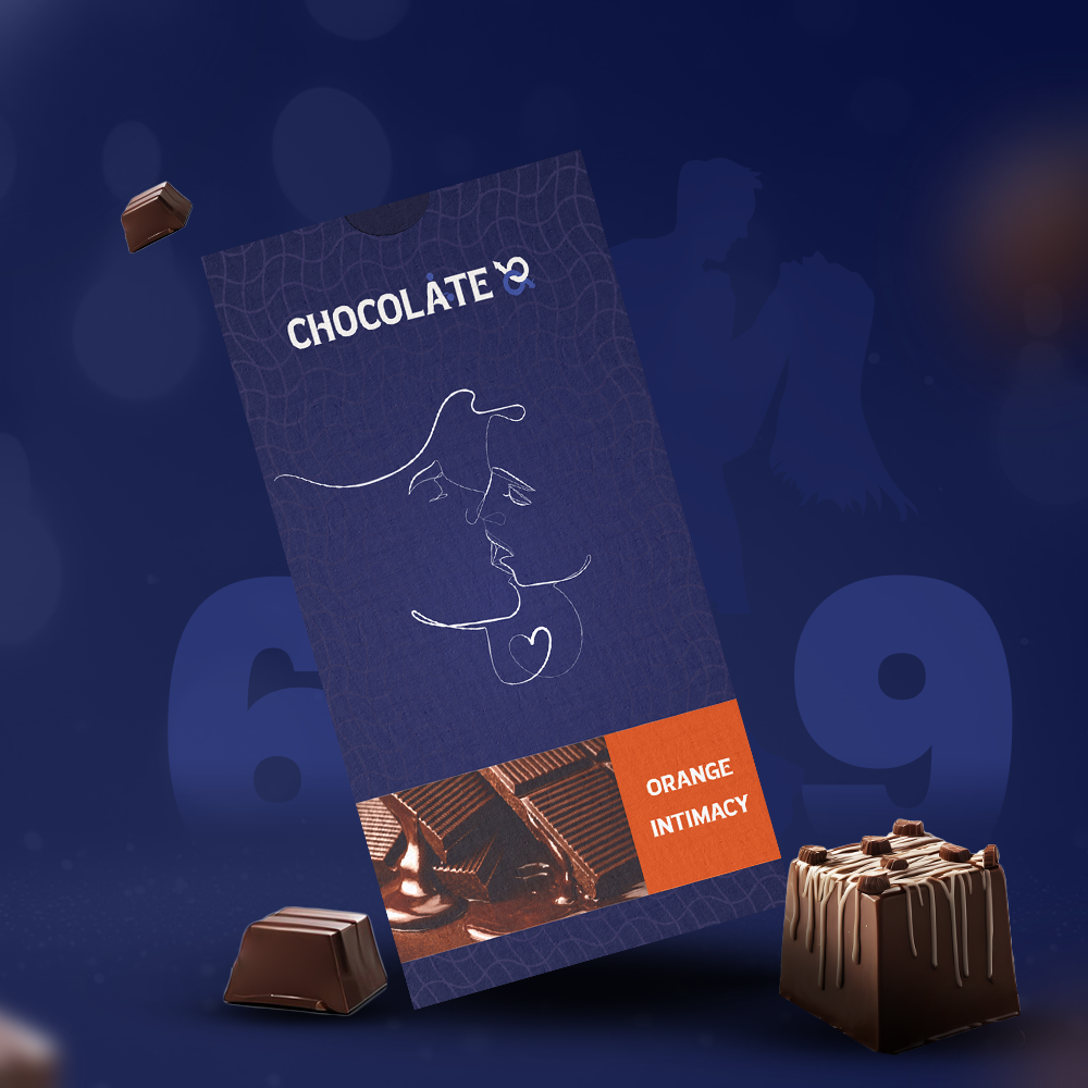 Chocolate69 Orange Intimacy Chocolate — Orange Flavoured Adult Wellness Confection (Pack of 1)
