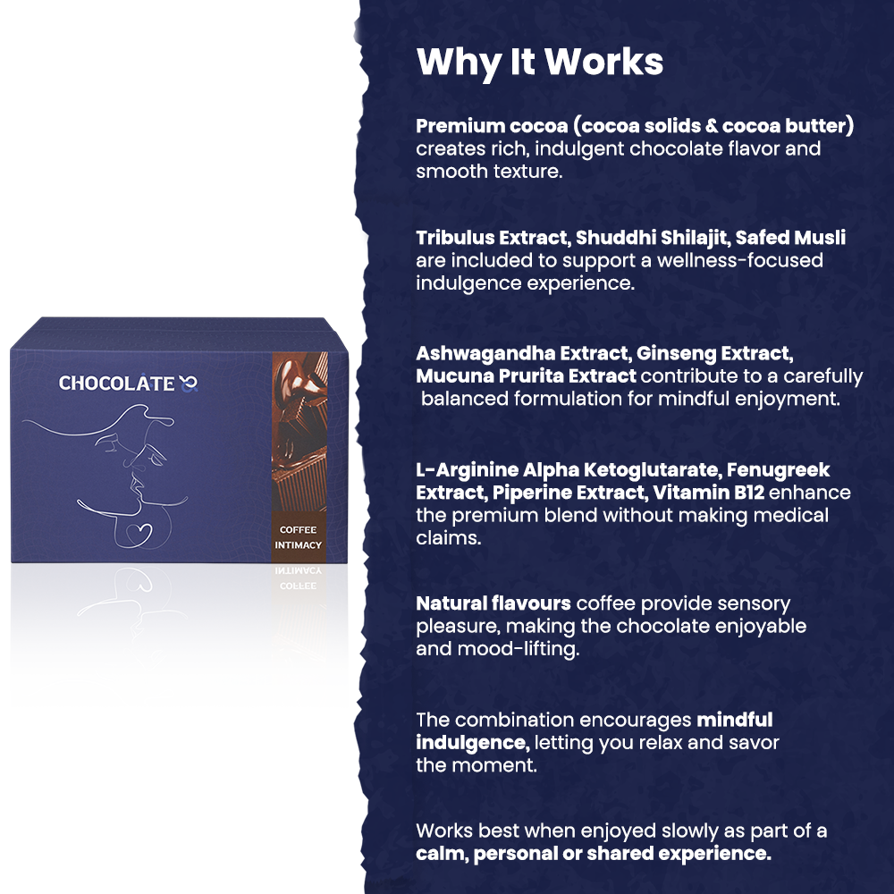 Chocolate69 — Coffee Intimacy Chocolate (Coffee Flavoured) | Adult Wellness Chocolate(Pack of 3)