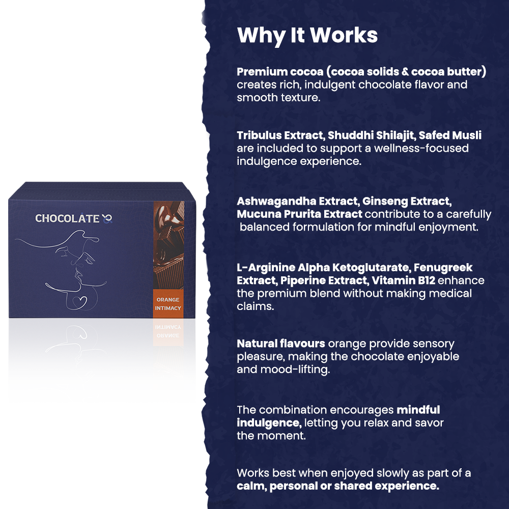 Chocolate69 Orange Intimacy Chocolate — Orange Flavoured Adult Wellness Confection (Pack of 3)