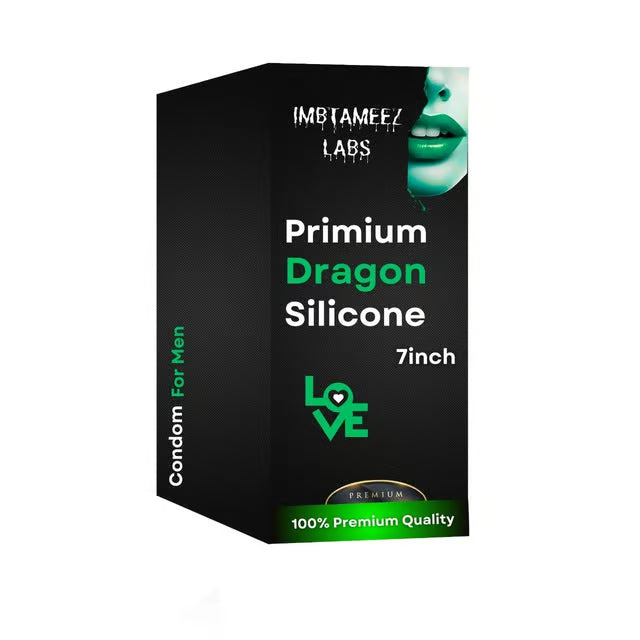 Premium Dragon Silicone Condom – 7 Inch